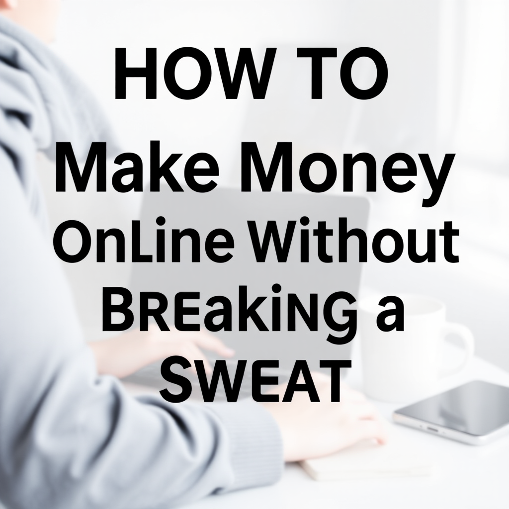 How to Make Money Online Without Breaking a Sweat