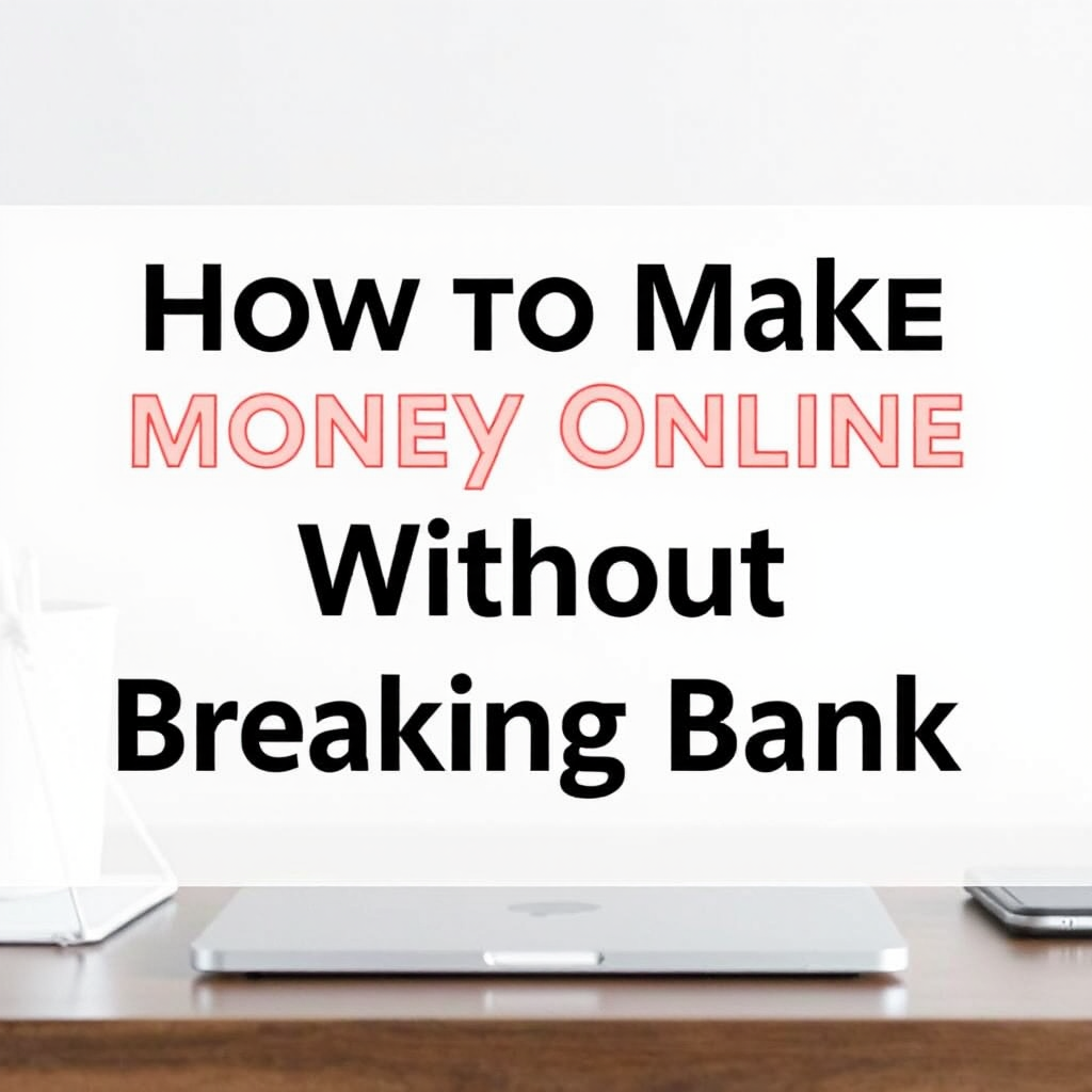 How to Make Money Online Without Breaking the Bank