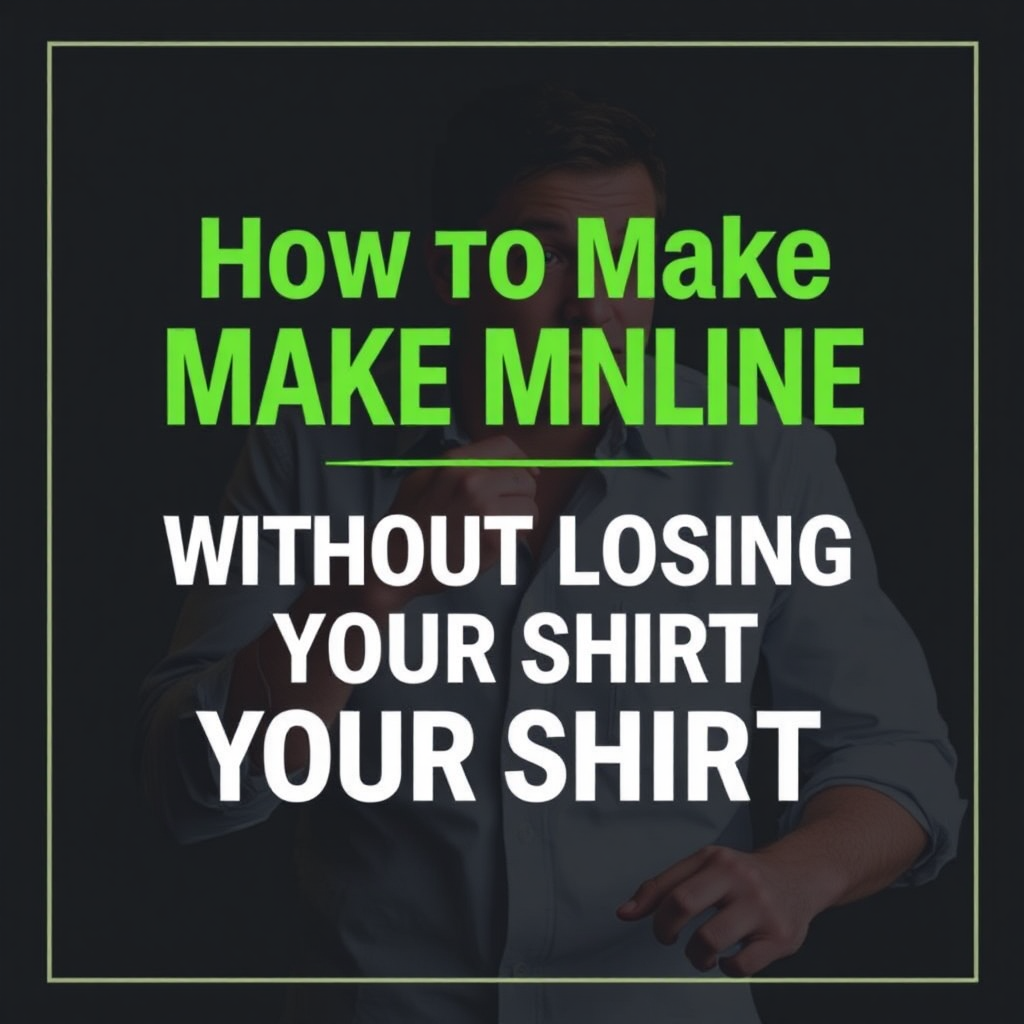 How to Make Money Online Without Losing Your Shirt