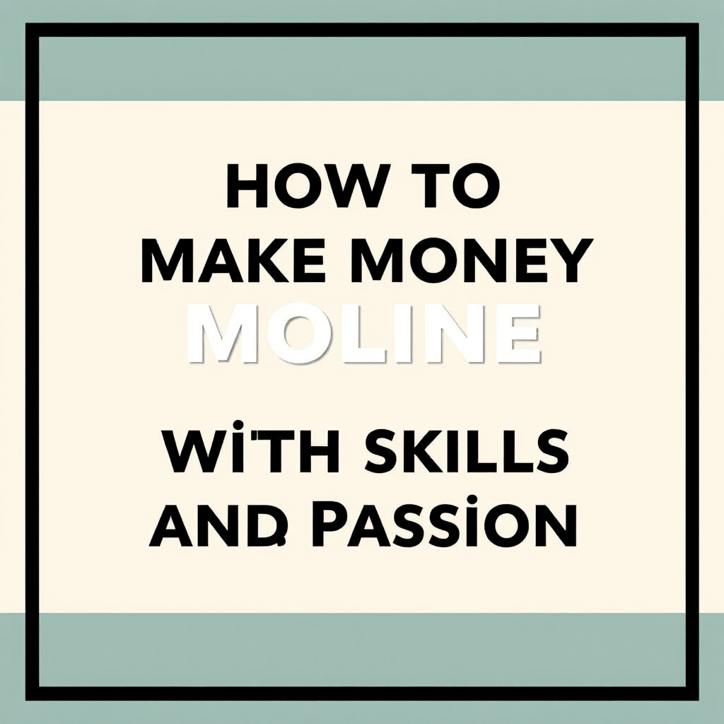 How to Make Money Online with Your Skills and Passion