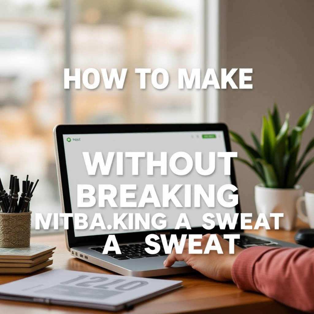 How to Make Money on the Internet Without Breaking a Sweat