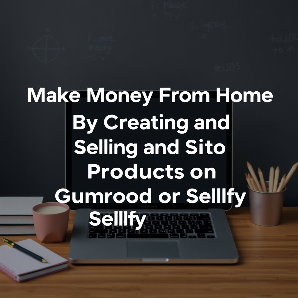 Make Money From Home By Creating and Selling Digital Products on Gumroad or Sellfy