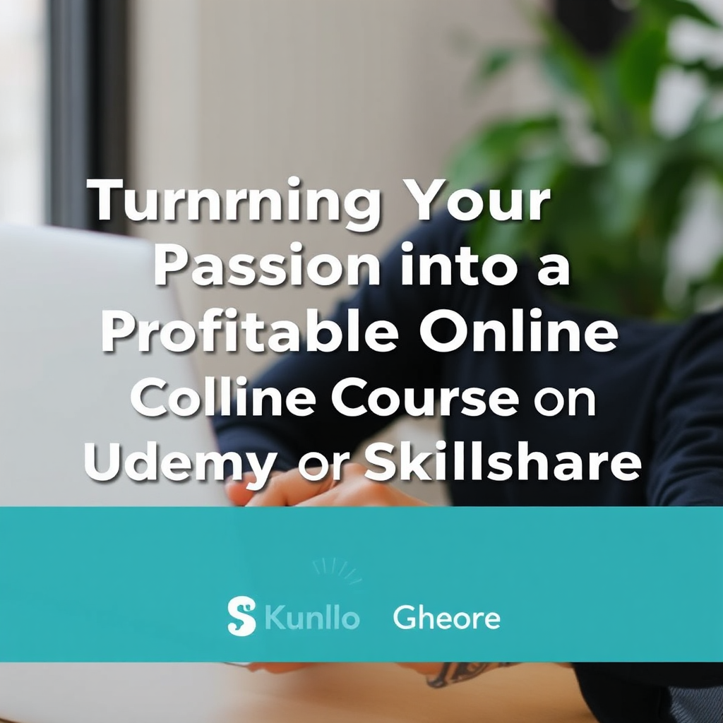 Turning Your Passion into a Profitable Online Course on Udemy or Skillshare