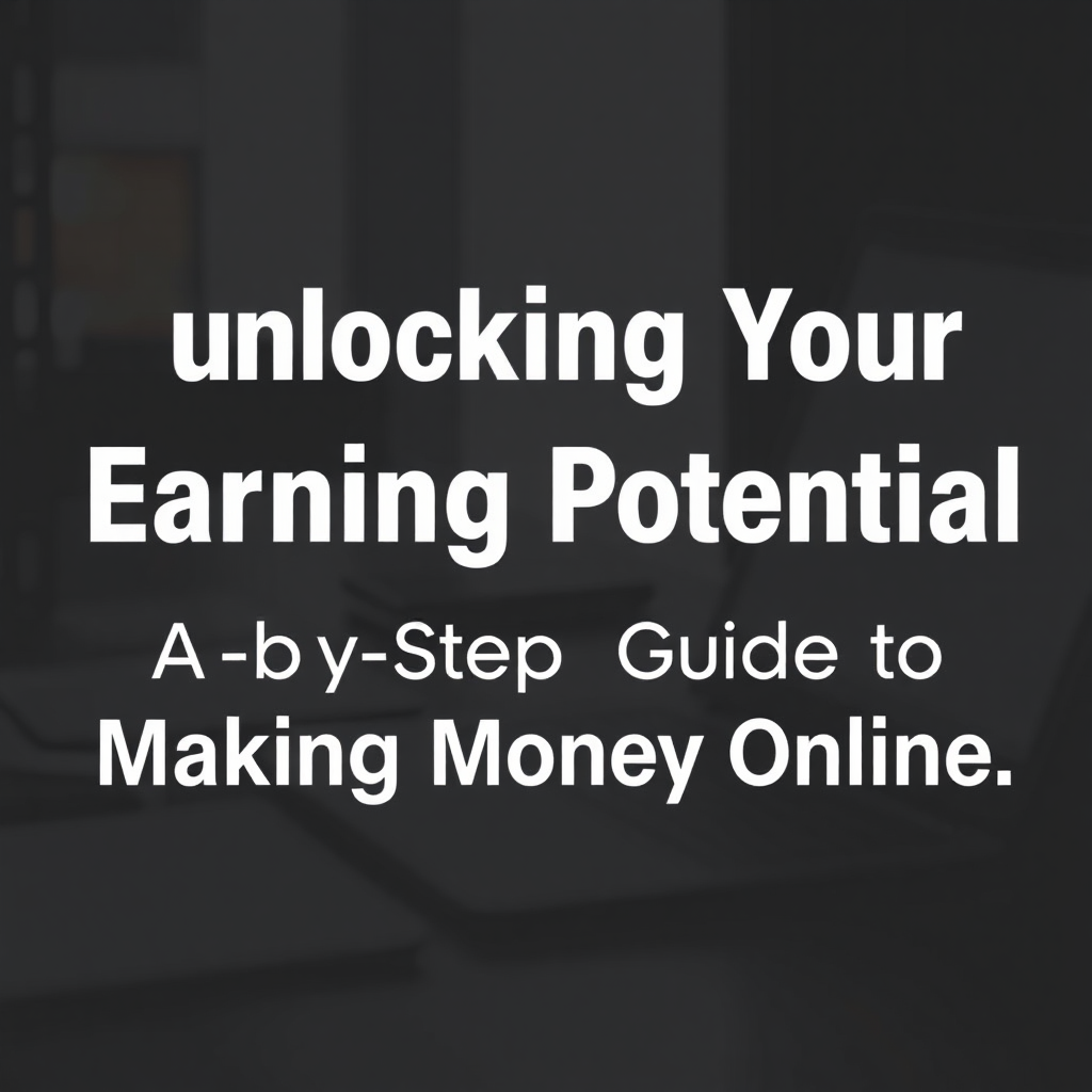 Unlocking Your Earning Potential: A Step-by-Step Guide to Making Money Online