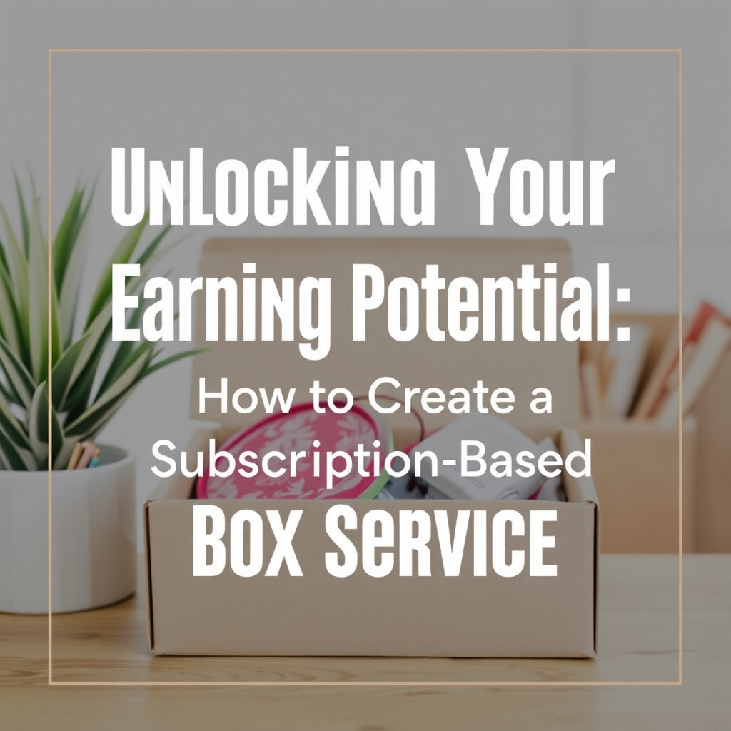 Unlocking Your Earning Potential: How to Create a Successful Subscription-Based Box Service