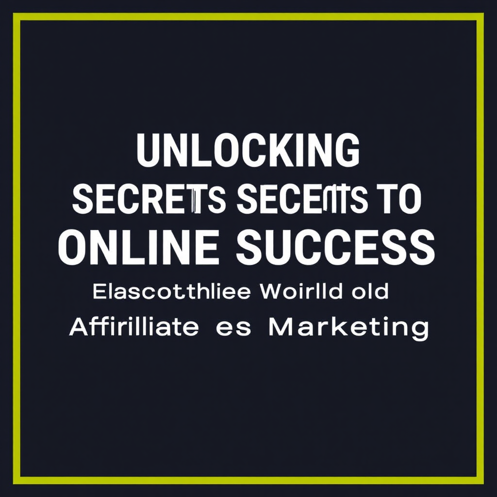 Unlocking the Secrets to Online Success: Exploring the World of Affiliate Marketing